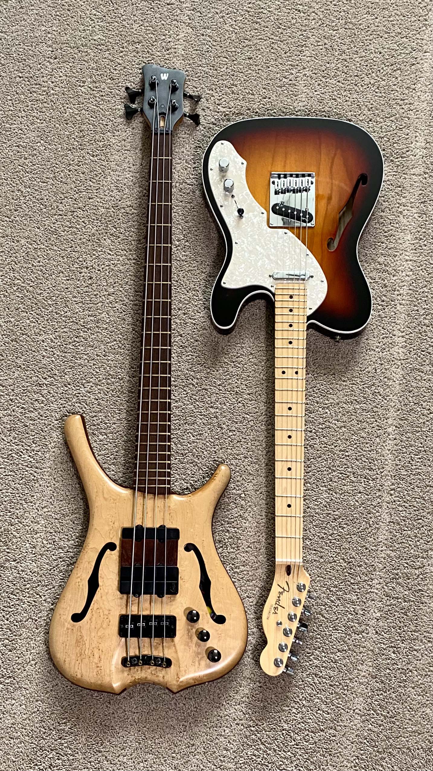 Warwick Infinity LTD 2000 bass and my Fender Telecaster