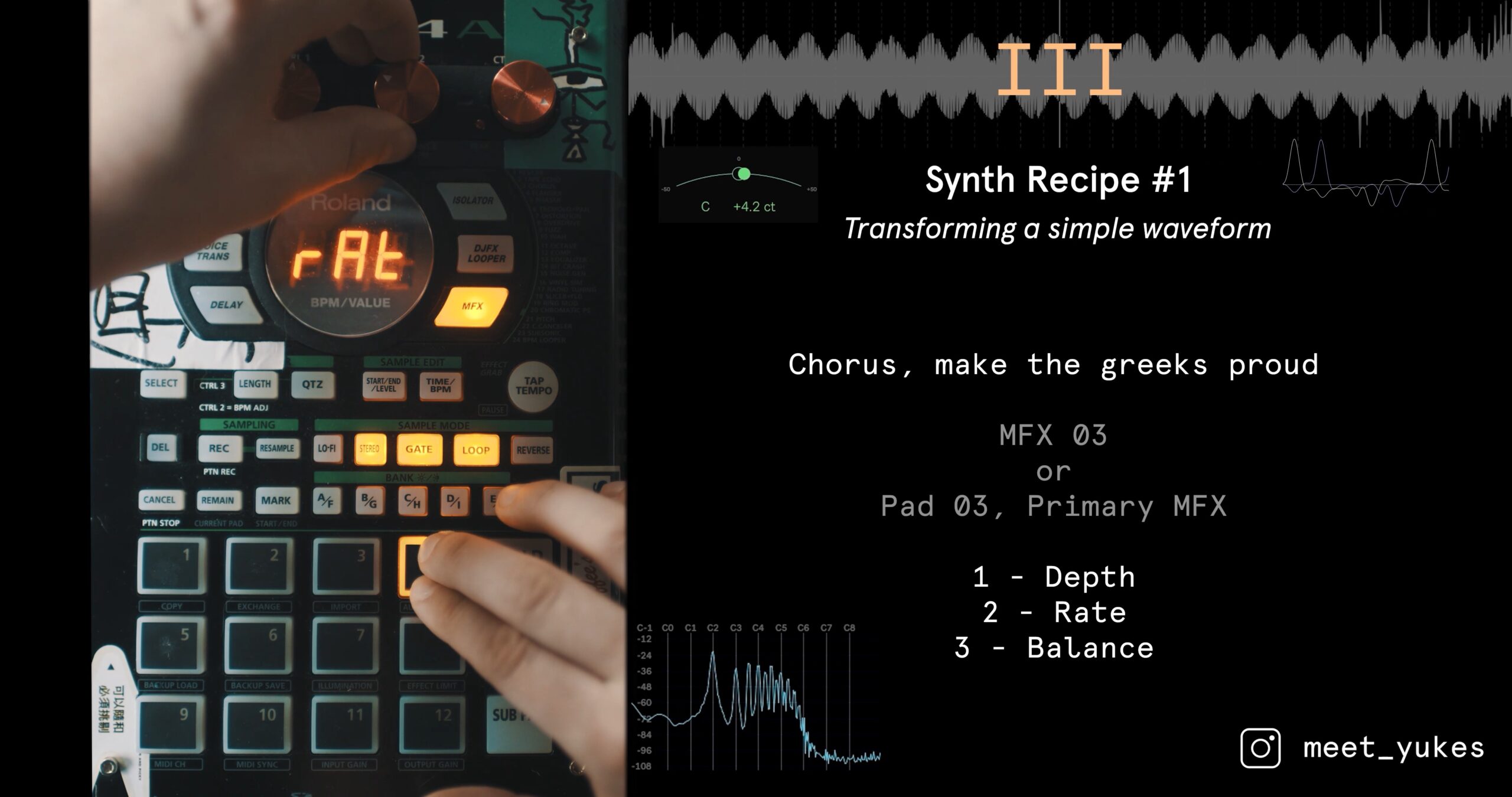 Using the SP404 sampler as a synth